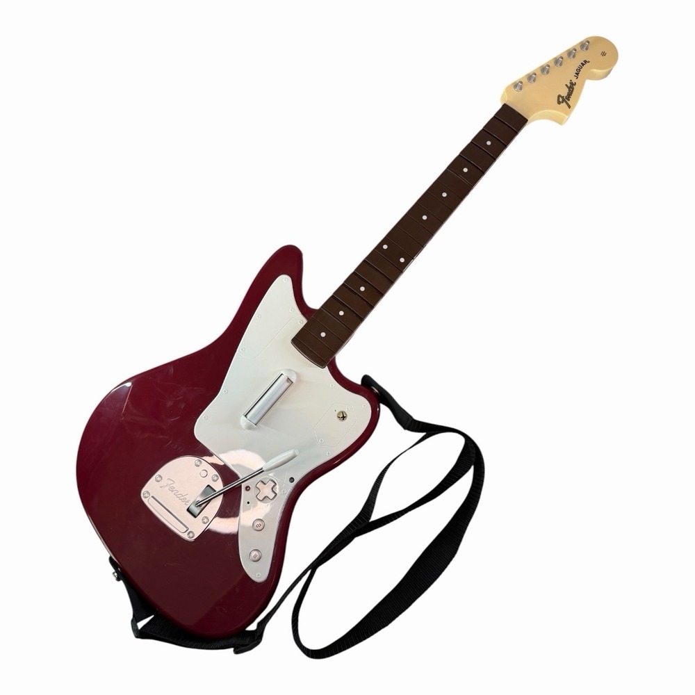 Rock Band 4 Wireless Fender Jaguar Guitar for Xbox One 048-074 Red White
